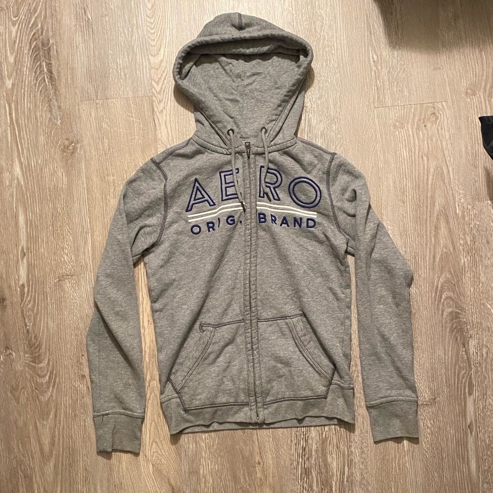 Grey Aeropostale Zip Up